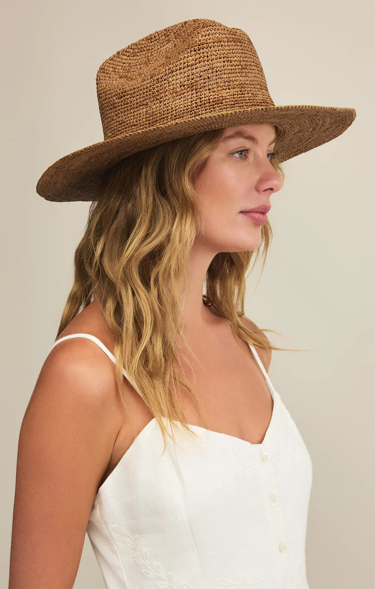 Z Supply: Hacienda Straw Hat in Tobacco - J. Cole Shoes display picture 3