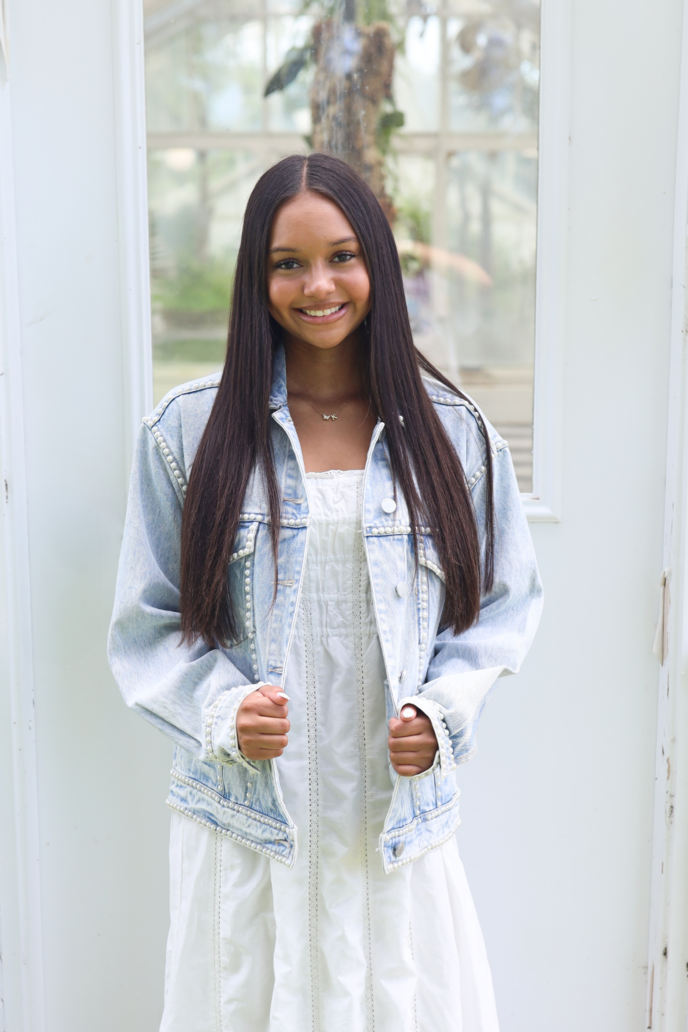 Blank NYC: Tie Breaker Pearl Denim Jacket - J. Cole Shoes