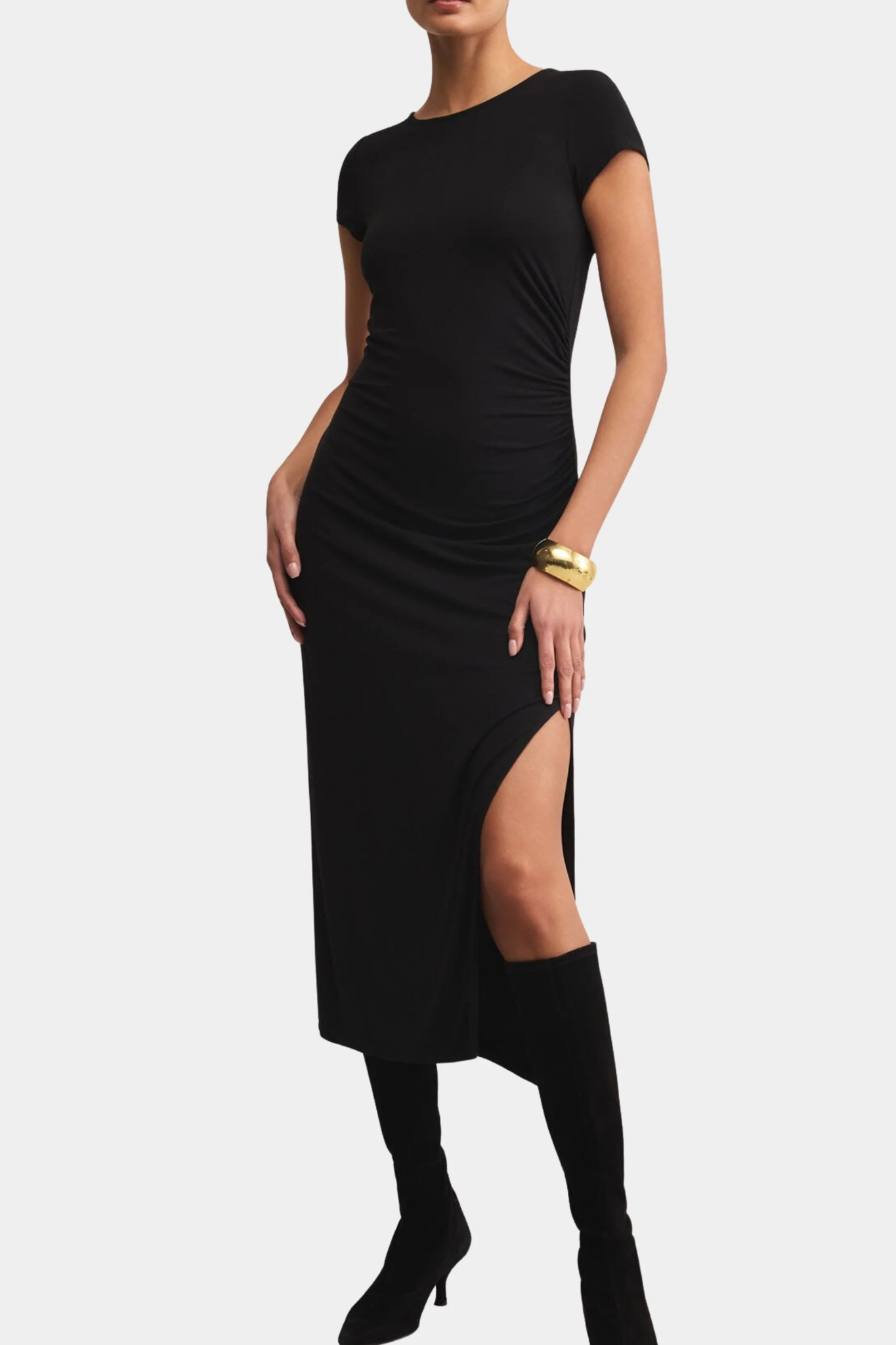 Z Supply: Aurelia Midi Dress in Black - J. Cole Shoes Z Supply: Aurelia Midi Dress in Black - J. Cole Shoes