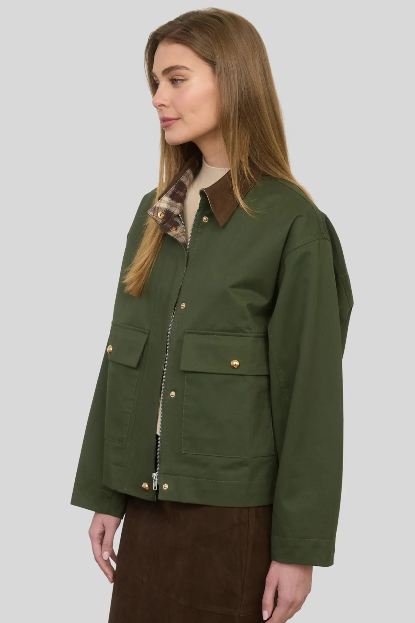 Women's Janey Jacket in Olive – J. Cole Shoes