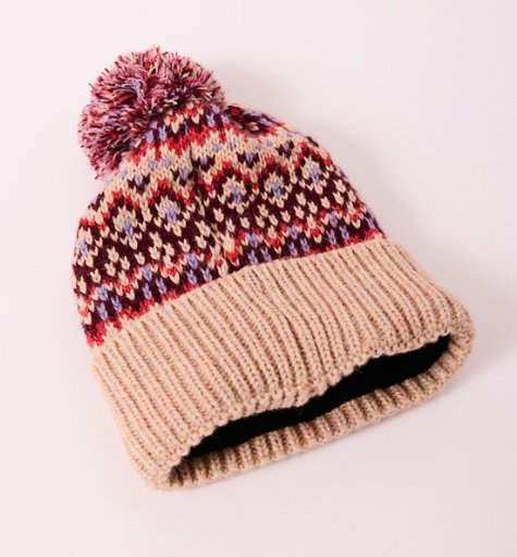 Free People: First Frost Fairisle Pom Pom Beanie - J. Cole Shoes display picture 3