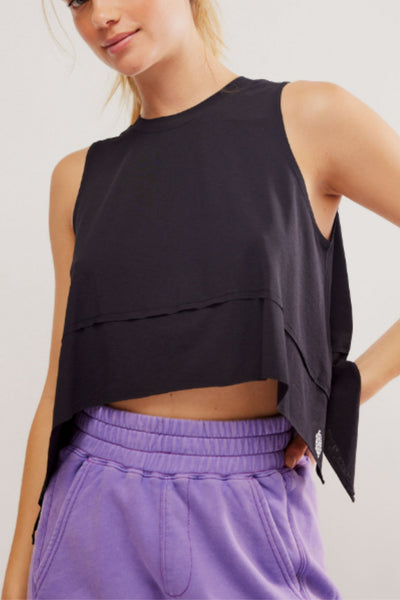 Free People: Tempo Tank in Black - J. Cole ShoesFREE PEOPLEFree People: Tempo Tank in Black