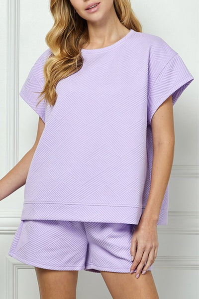 Giving Texture Top in Lavender - J. Cole ShoesSee and Be SeenGiving Texture Top in Lavender