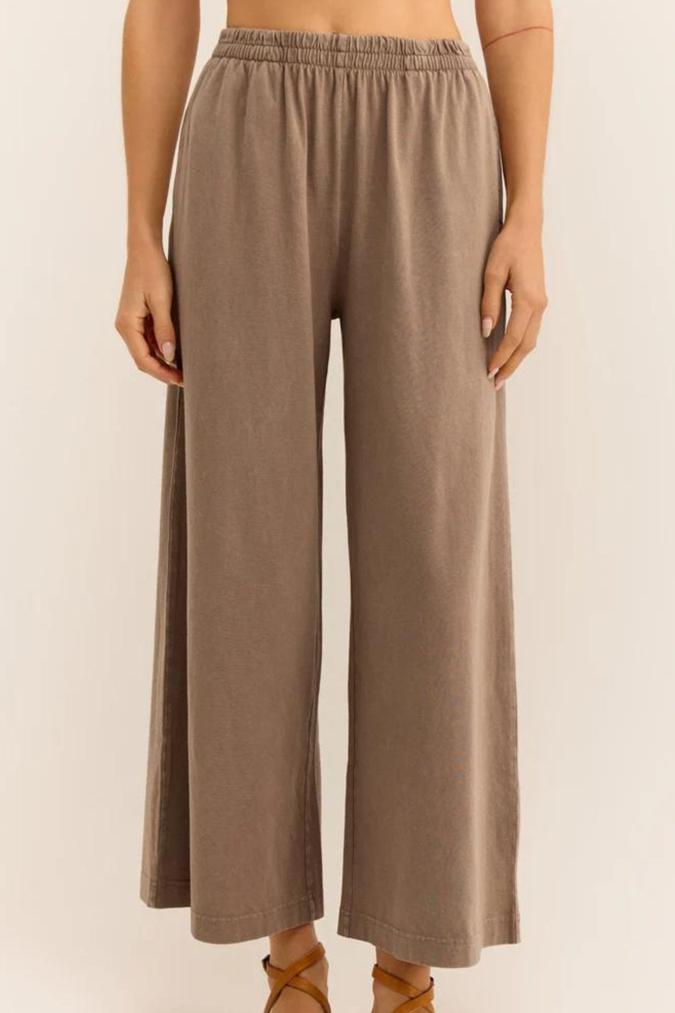 Z Supply Scout Jersey Flare Pant - Perfectly Taupe main image 1