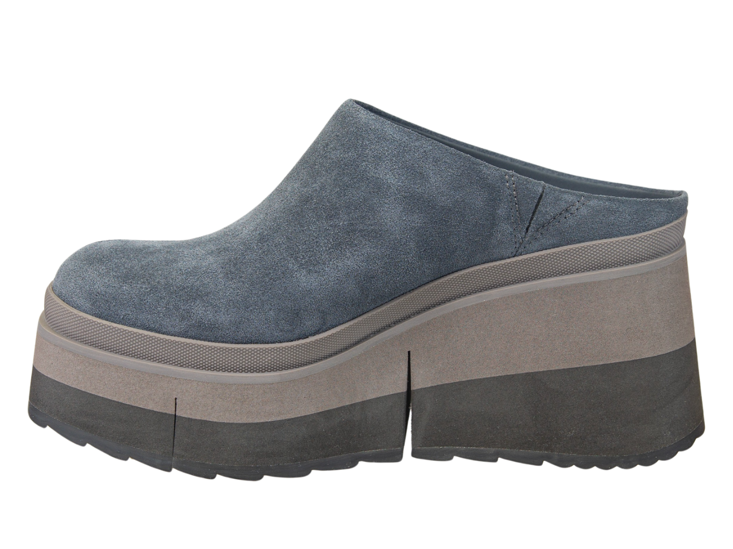 NAKED FEET - COACH in DARK GREY Platform Clogs