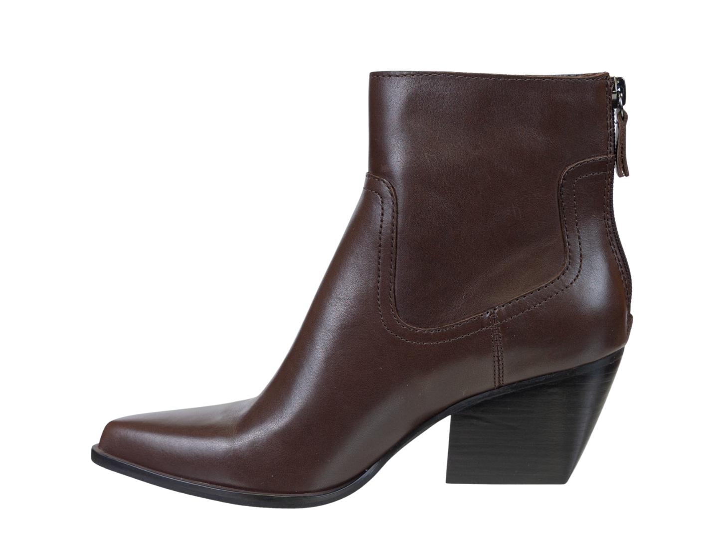 NAKED FEET - BATON in COFFEE Heeled Ankle Boots