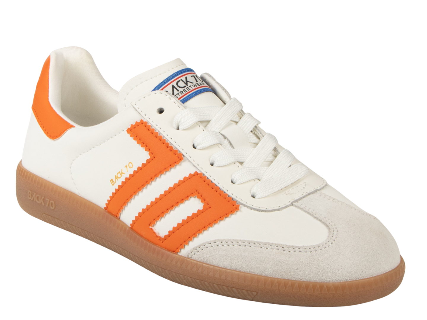 BACK 70 - CLOUD in WHITE ORANGE Sneakers - J. Cole Shoes