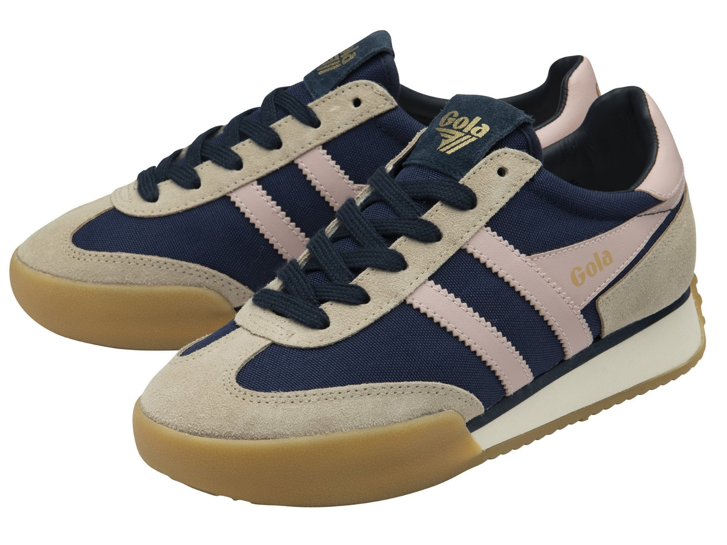 Gola: Pacer in Navy/Bone/Chalk Pink
