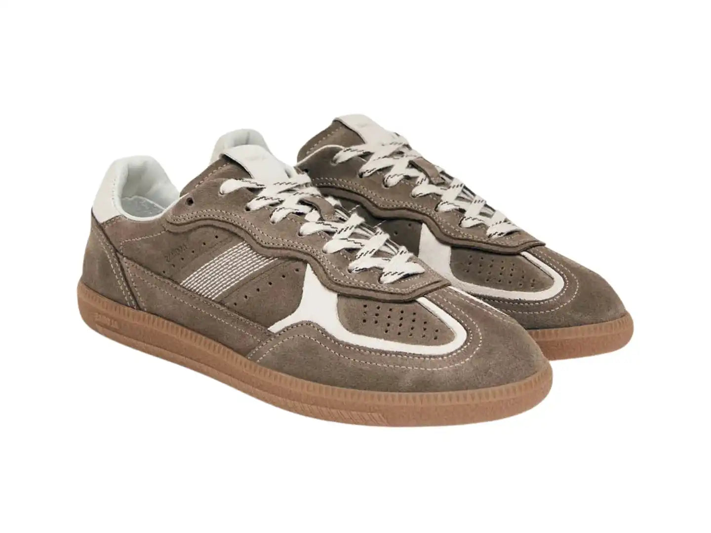 Alohas: Tb.490 Rife Taupe Leather Sneakers – J. Cole Shoes
