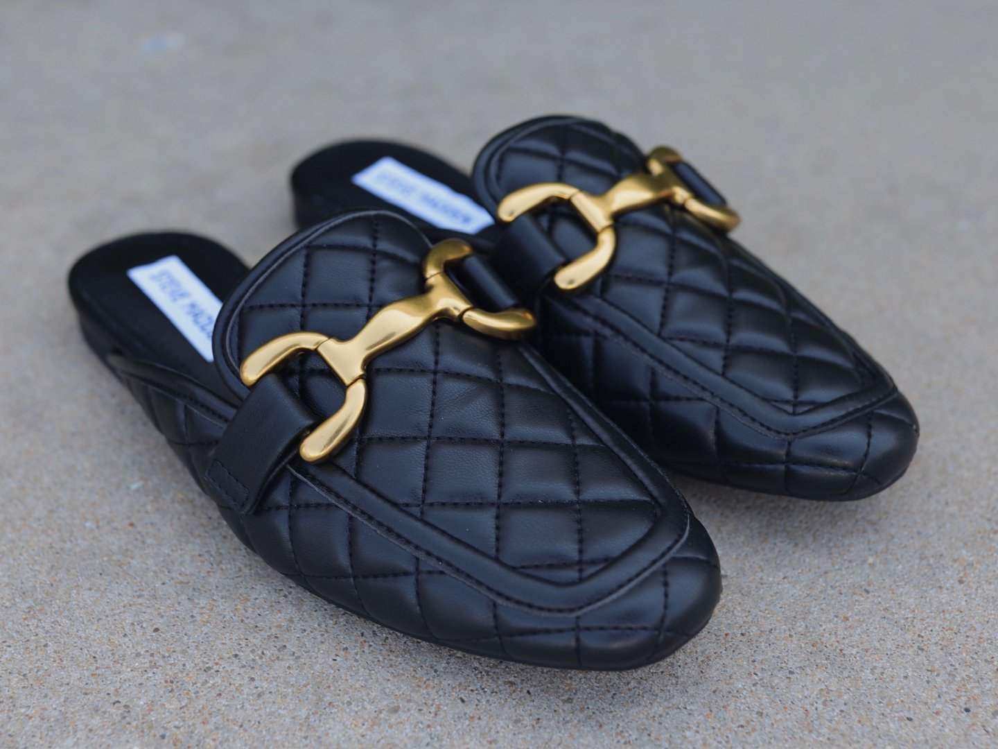 Steve Madden: Fortunate in Black Quilted - J. Cole Shoes
