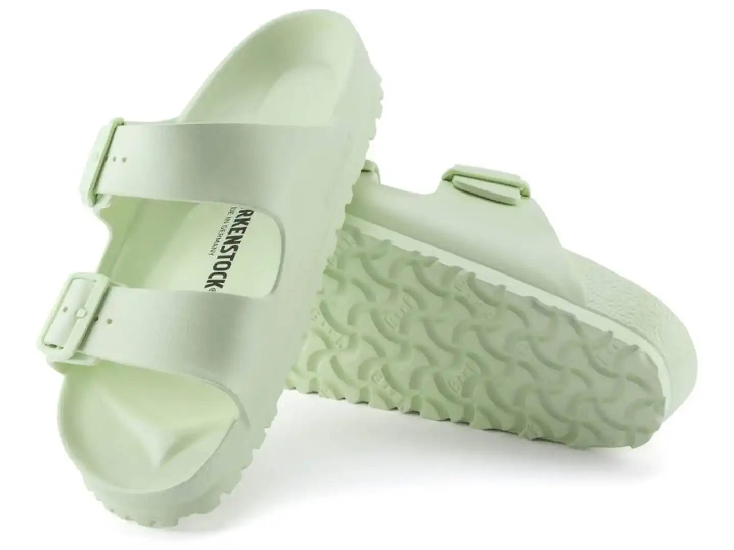 Birkenstock Kids Bright Green Slippers Buy Birkenstock Arizona EVA Kids Surf Green Sandals | Luksusbaby main image 2