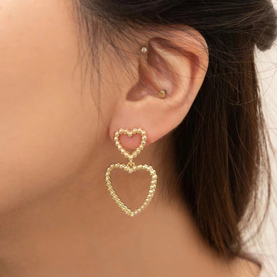 Cara Heart Drop Earrings - J. Cole ShoesLOVODACara Heart Drop Earrings