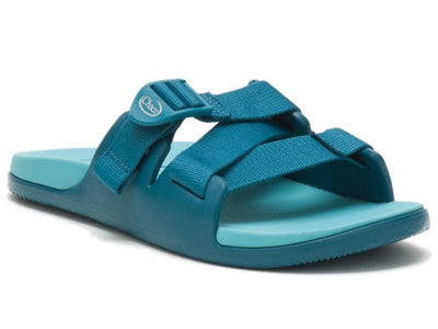 Chaco: Chillos Slide in Ocean Blue - J. Cole ShoesCHACO