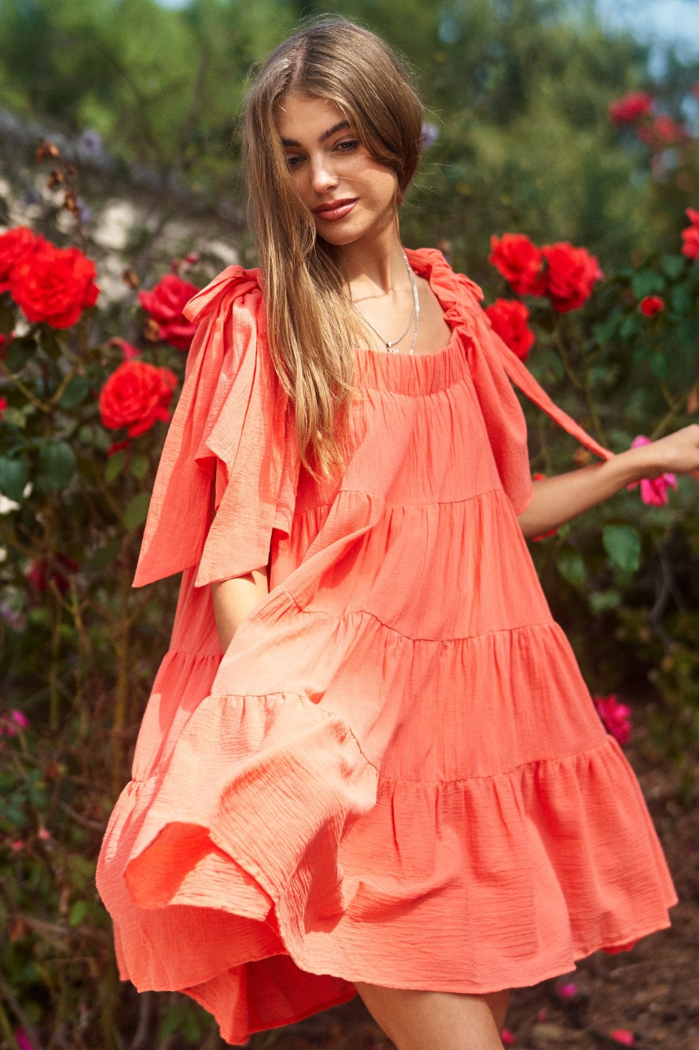 orange evermore dress Girls Orange & Gold Folk Faerie Dress