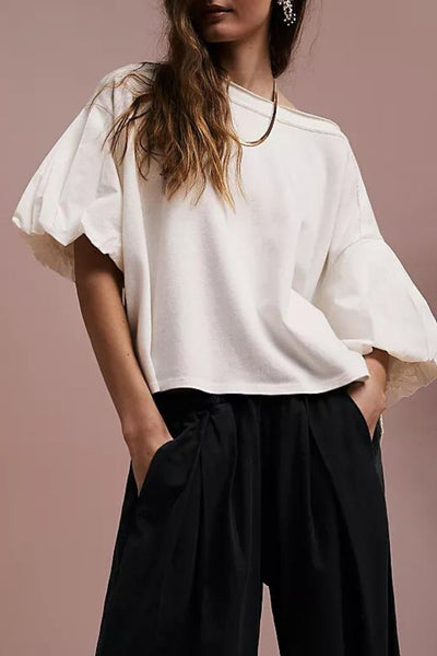 Free People:Blossom Tee in Optic White - J. Cole ShoesFREE PEOPLEFree People:Blossom Tee in Optic White