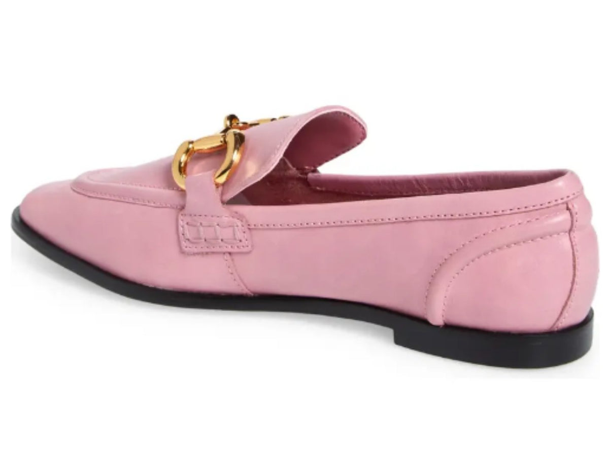 Lada sød smag desillusion Jeffrey Campbell: Velviteen Loafer in Pink Gold - J. Cole Shoes