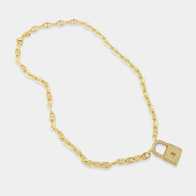 Mariner Chain Lock Necklace - J. Cole ShoesOMG Blings