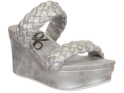 OTBT: Fluent in SILVER Wedge Sandals - J. Cole ShoesOTBTOTBT: Fluent in SILVER Wedge Sandals