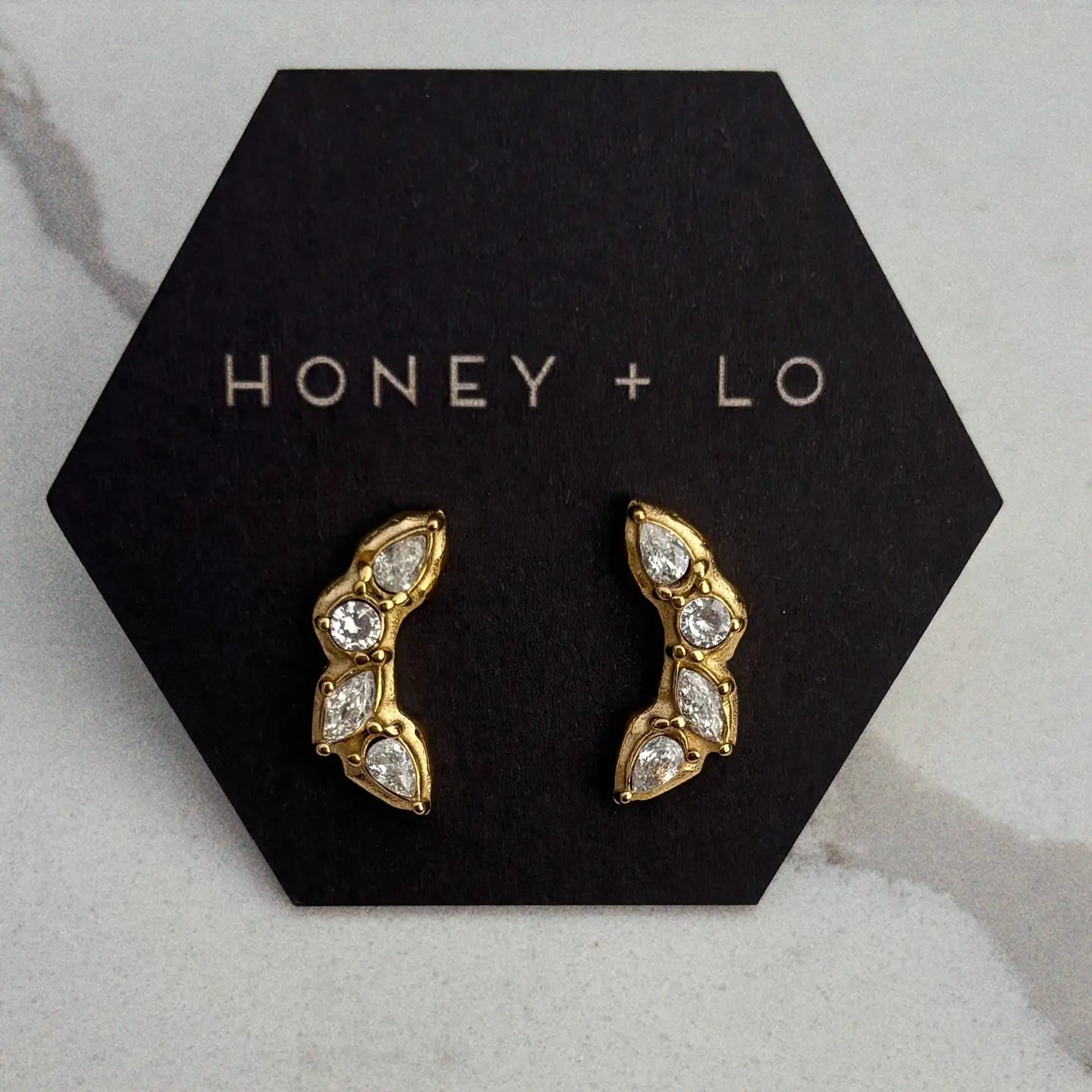 Kismet: Ivy Free Form Crystal Studs