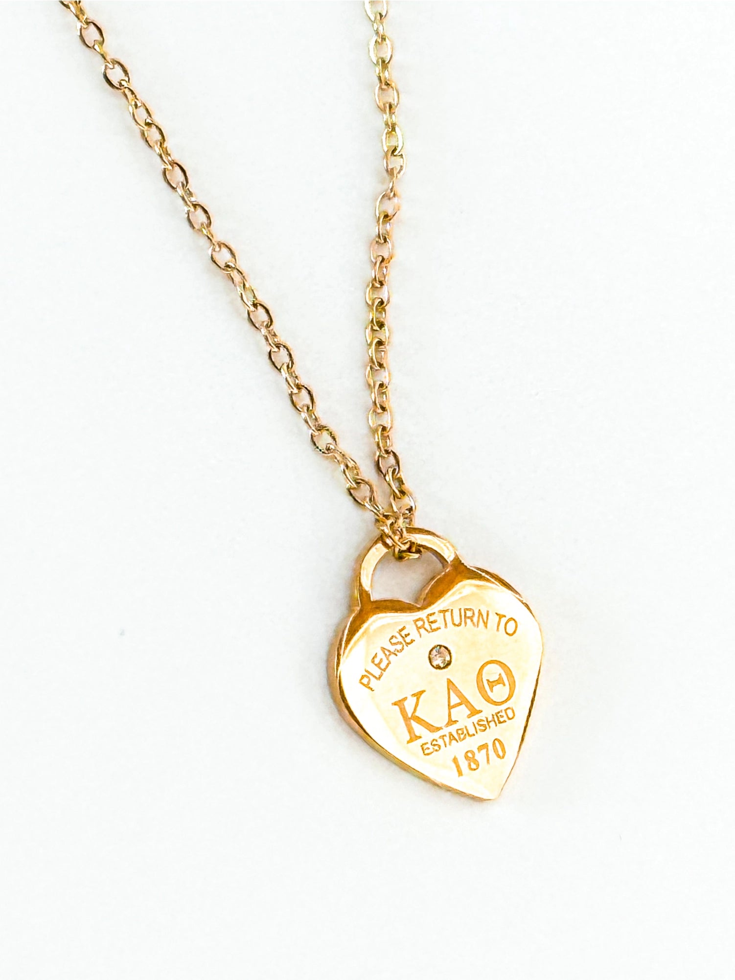 Duo Threads: "Please Return" Sorority Necklace