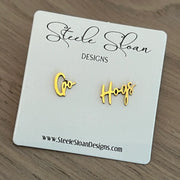 Steele Sloan: Go Hogs! Arkansas Game Day Earrings
