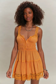 Free People: So in Love Mini Slip in Iceland Poppy