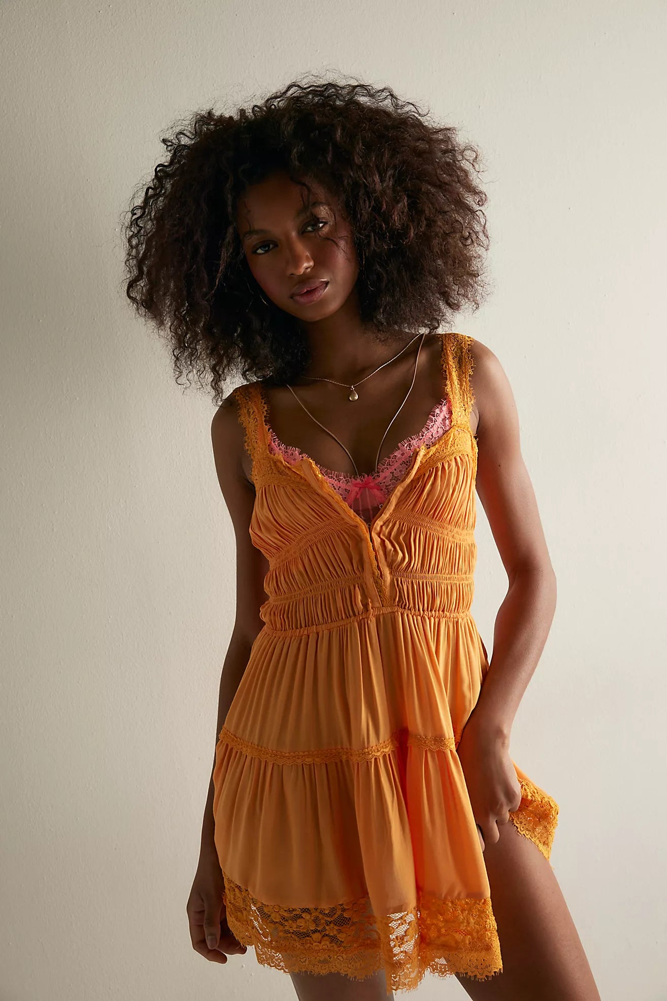 Free People: So in Love Mini Slip in Iceland Poppy – J. Cole Shoes