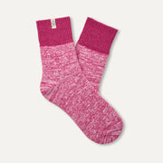 Ugg: Rib Knit Slouchy Quarter in Chroma Pink