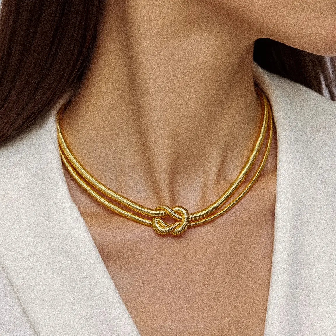 Tarnish Knot Necklace