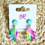 Sandy + Rizzo: Acrylic Petite Tree Dangle Earring