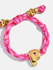 Baublebar: Dive In Initial Bracelet in Pink Strawberry