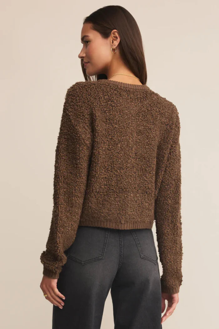 Z Supply: Maxi Fluffy Cardigan in Root Beer