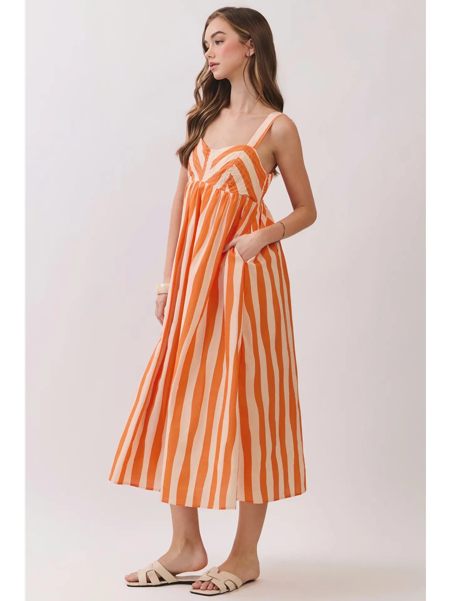 Creamsicle midi dress
