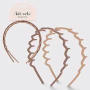 Kitsch: Zig Zag Headband 2pc - Neutral