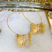 Kismet: Magnolia Butterfly Hoop