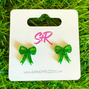 Sandy + Rizzo: Sparkle Bow Stud Earring