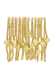Gold Cross Bracelet