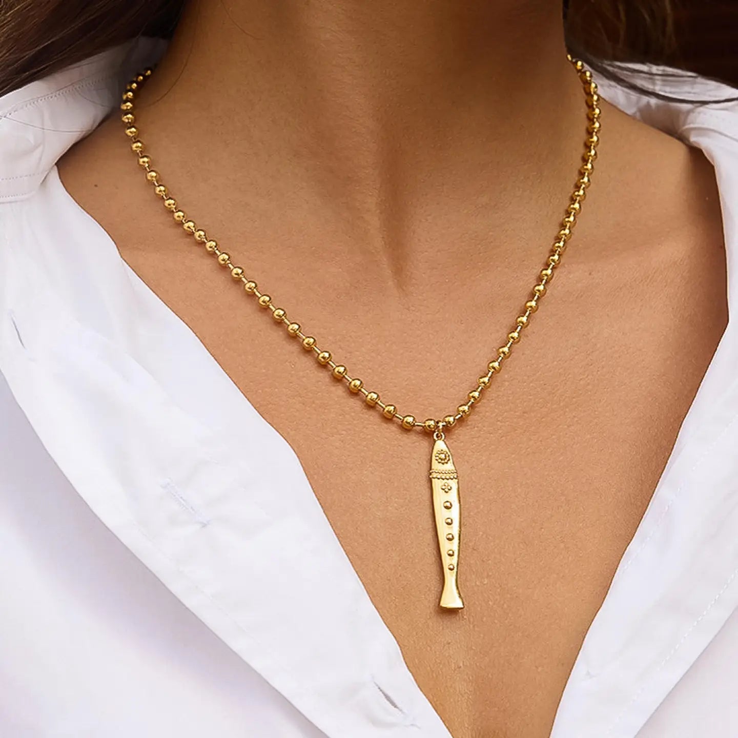 Bellisse Vintage Fish Necklace