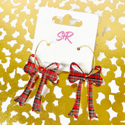Sandy + Rizzo: Acrylic Bow Hoop Earring