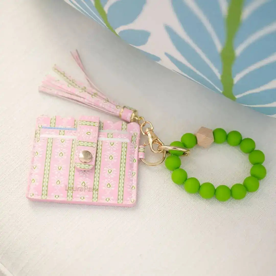 Laura Keychain Laura Park Designs: Rosemary Stripe Pink Keychain Wristlet Wallet – J ...