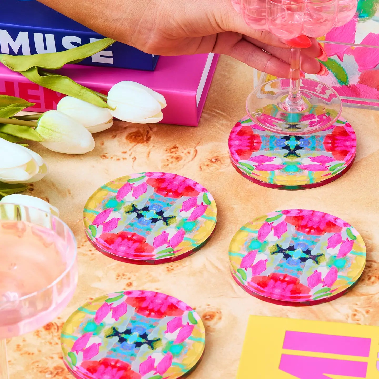 Tart By Taylor: Pink Paradise Coaster
