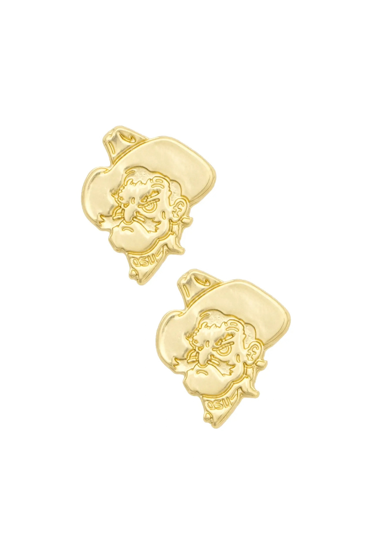 Canvas Style: OSU Cowboys 24K Stamped Logo Stud Earrings