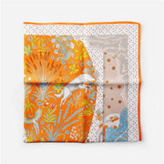 Square Scarf in Orange