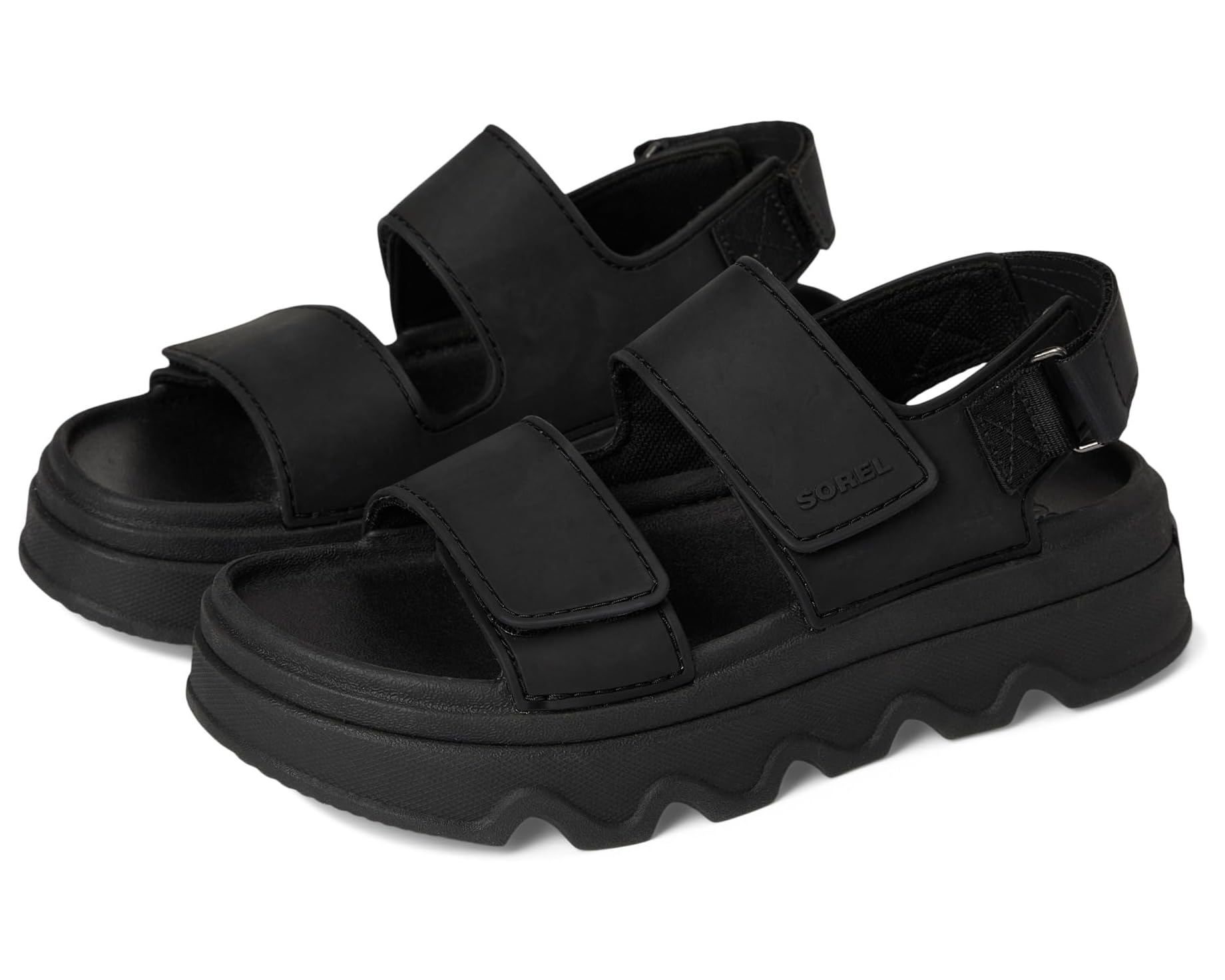 Sorel: Kinetic Sunchase Ankle Strap in Black