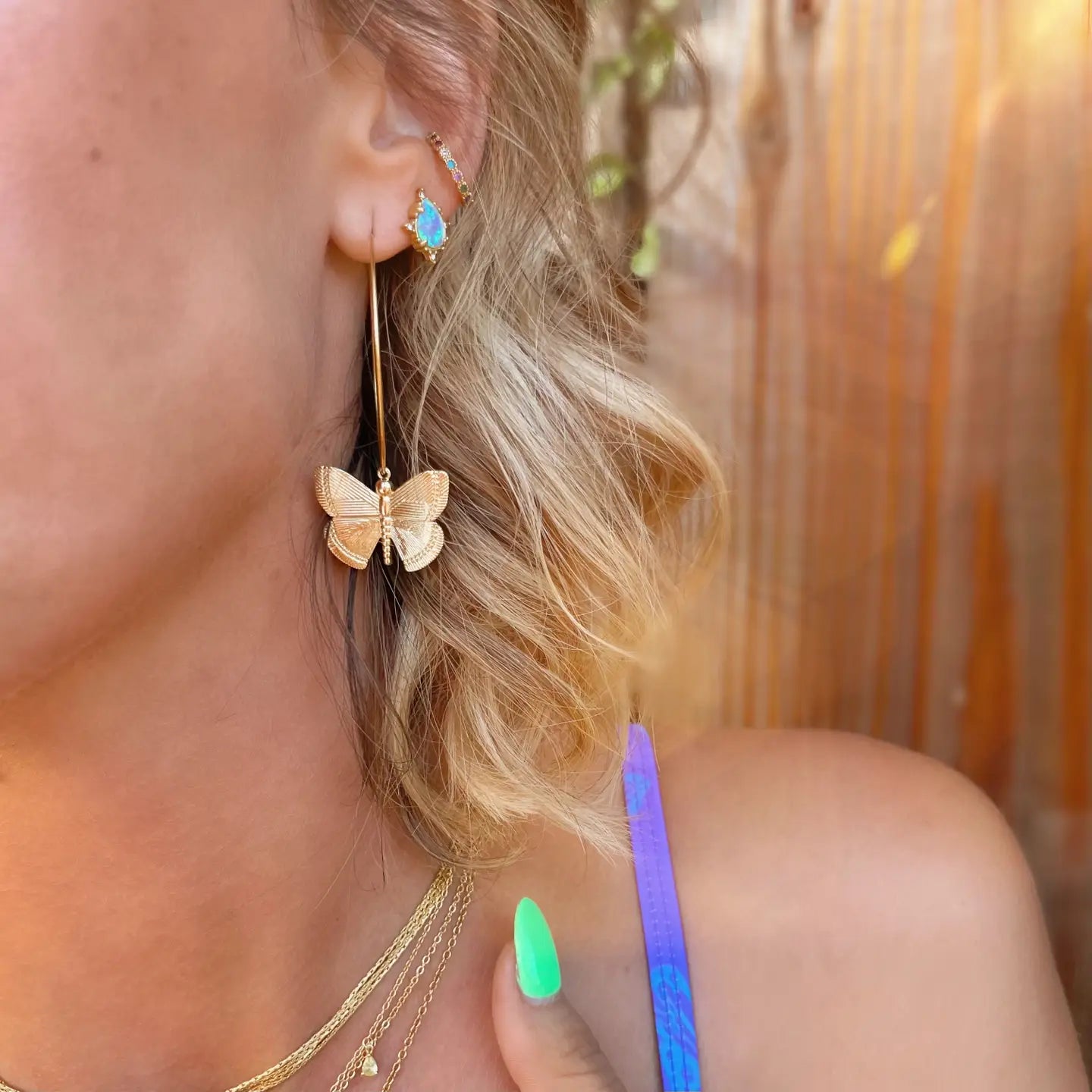Kismet: Magnolia Butterfly Hoop