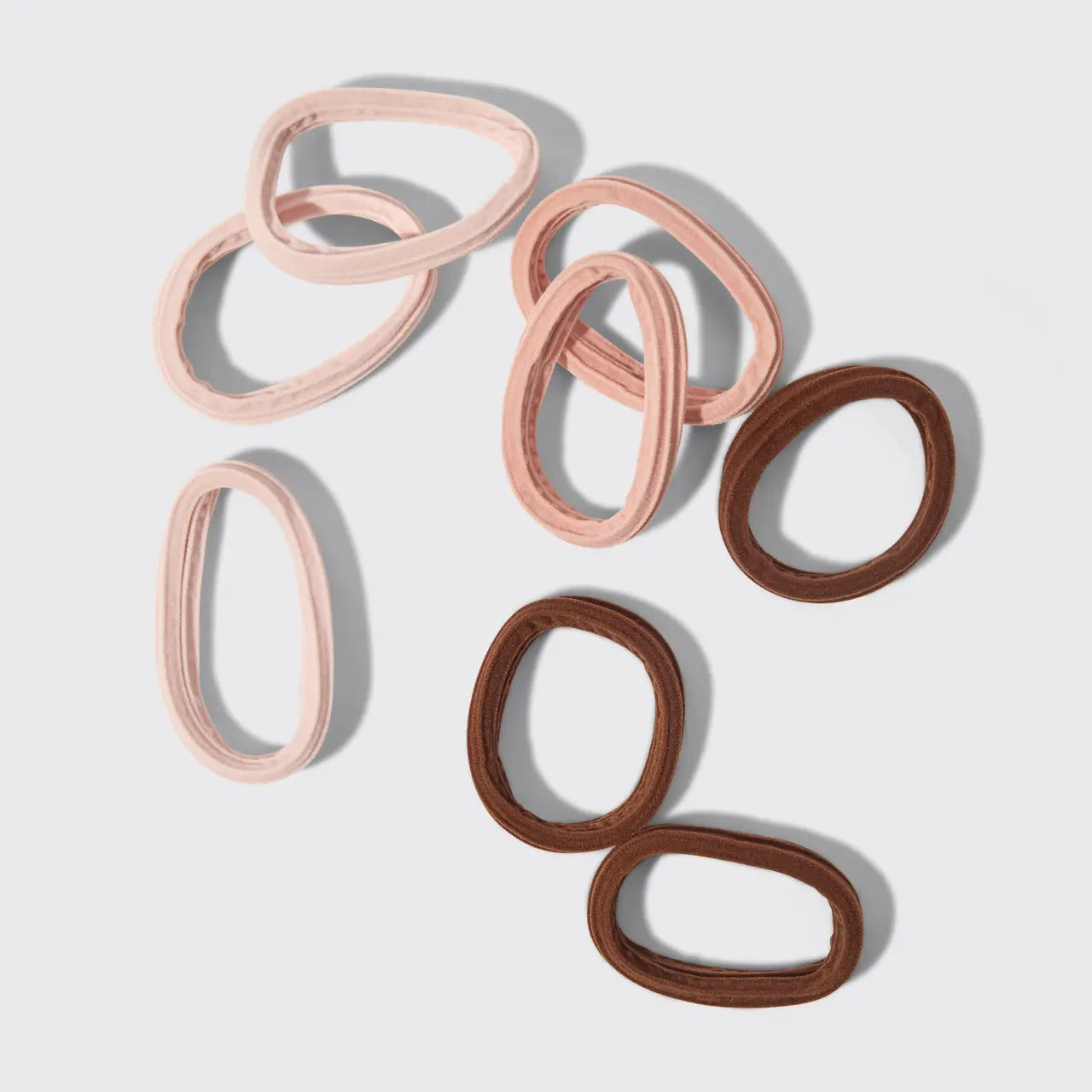 Kitsch: Seamless Hair Elastics 8pc in Rosewood