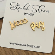 Steele Sloan: Wooo Pig! Arkansas Gameday Earrings