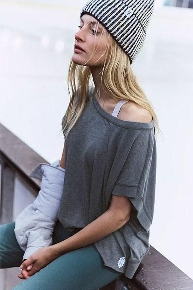 Free People: My Time Tee in Graphite