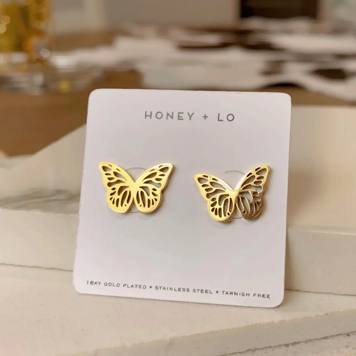 Juno Butterfly Stud Earrings