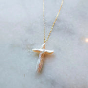 Pearl Cross Necklace